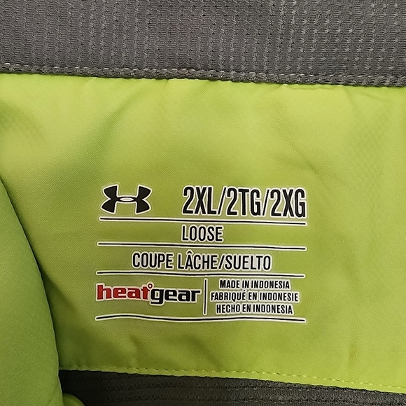 Under Armour Mens Size 2XL Bright Green Short Sleeve Shirt UAFishing Offshore - Picture 8 of 10